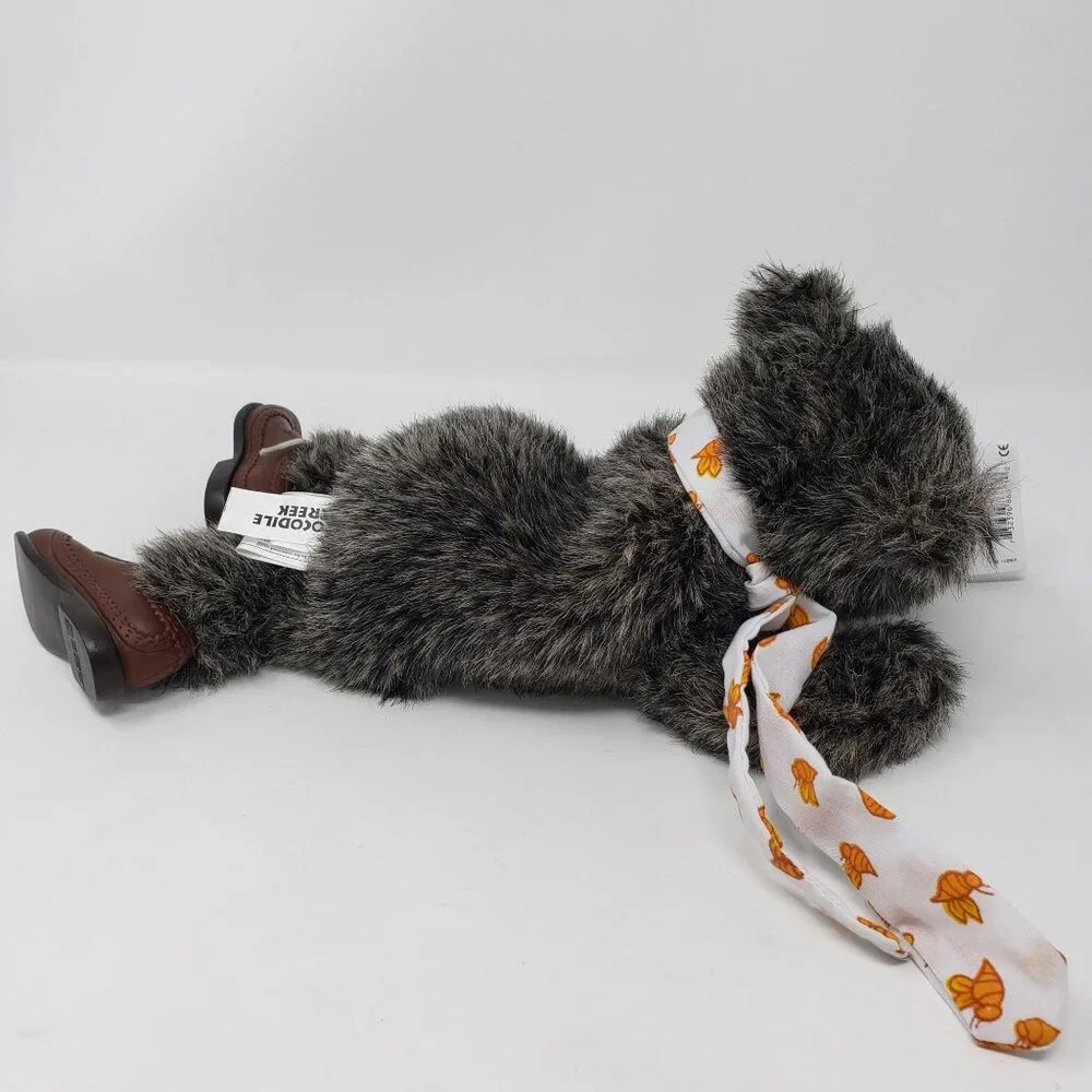 Tops & Bottoms Crocodile Creek Grizzly Bear Plush Stuffed Gray Brown with Shoes